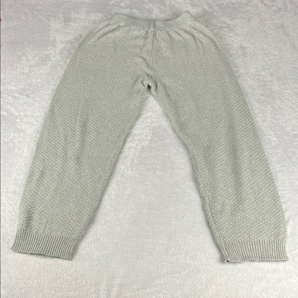 Misslook Knit Pants Women S Gray Textured Cotton Blend Loungewear